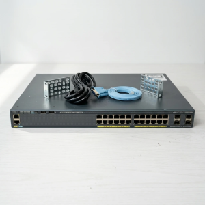 سوئیچ استوک 24 پورت سیسکو مدل WS-C2960X-24PS-L با 4 پورت Uplink SFP و PoE+